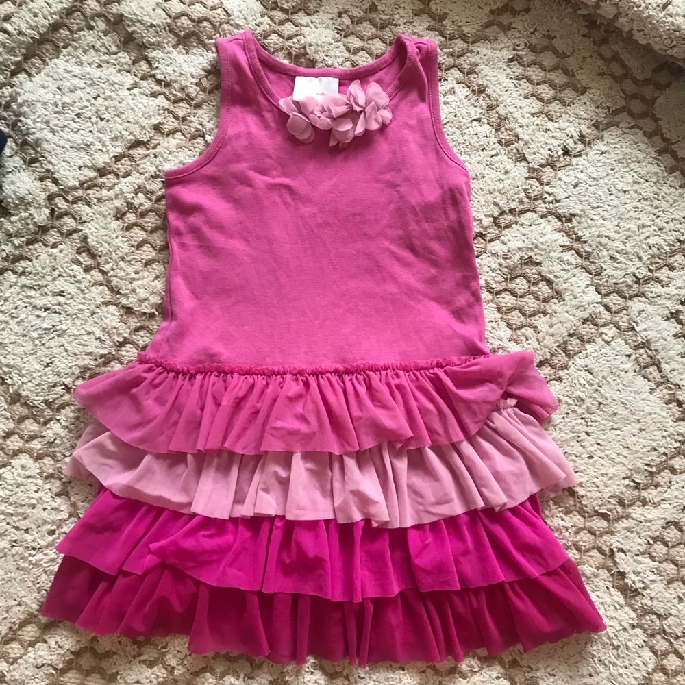 Hanna Andersson tulle skirt tier dress 110